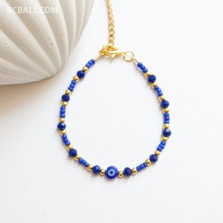 New Design Evil Eye Beads Bracelet Originally Handmade in Bali